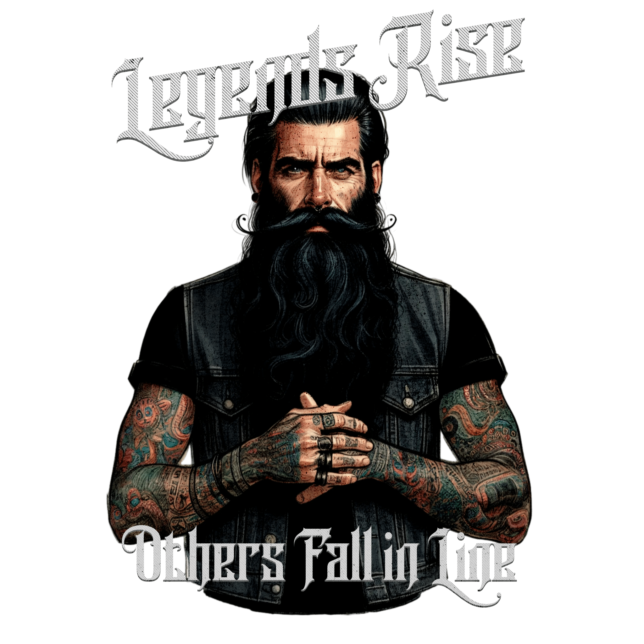 Legends Rise motivational design graphic, raw inspirational artwork file for t-shirt printing