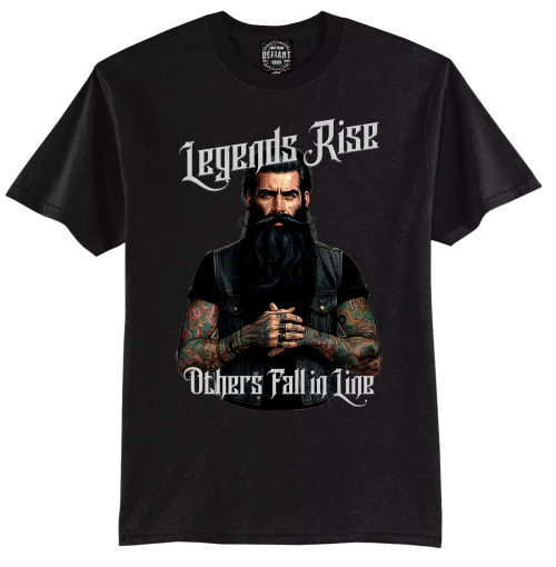 Defiant Legends Rise t-shirt front