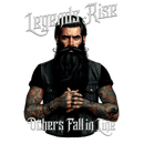 Legends Rise motivational design graphic, raw inspirational artwork file for t-shirt printing